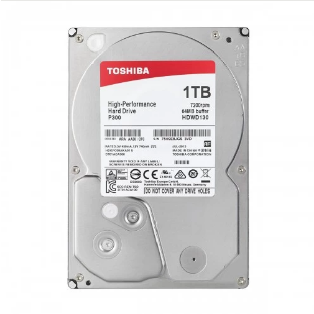 Toshiba 1TB SATA Hard Disk