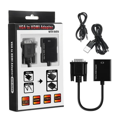VGA To HDMI Converter HD Adapter With Audio Cable