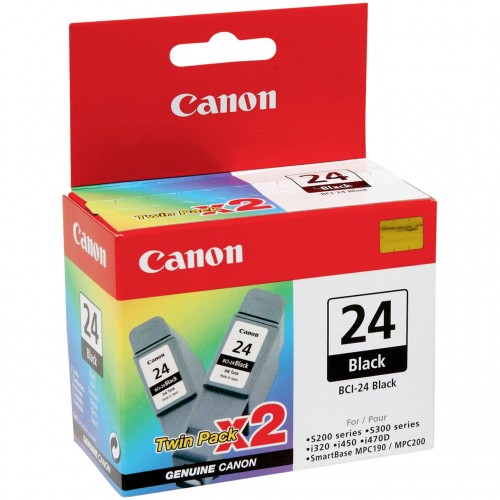 Canon BCI-24 Twin Pack Black Cartridge