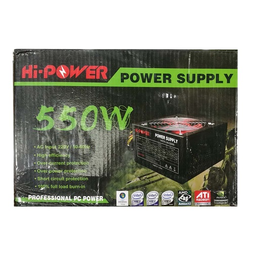 Hi-Power 550W Power Supply for PC